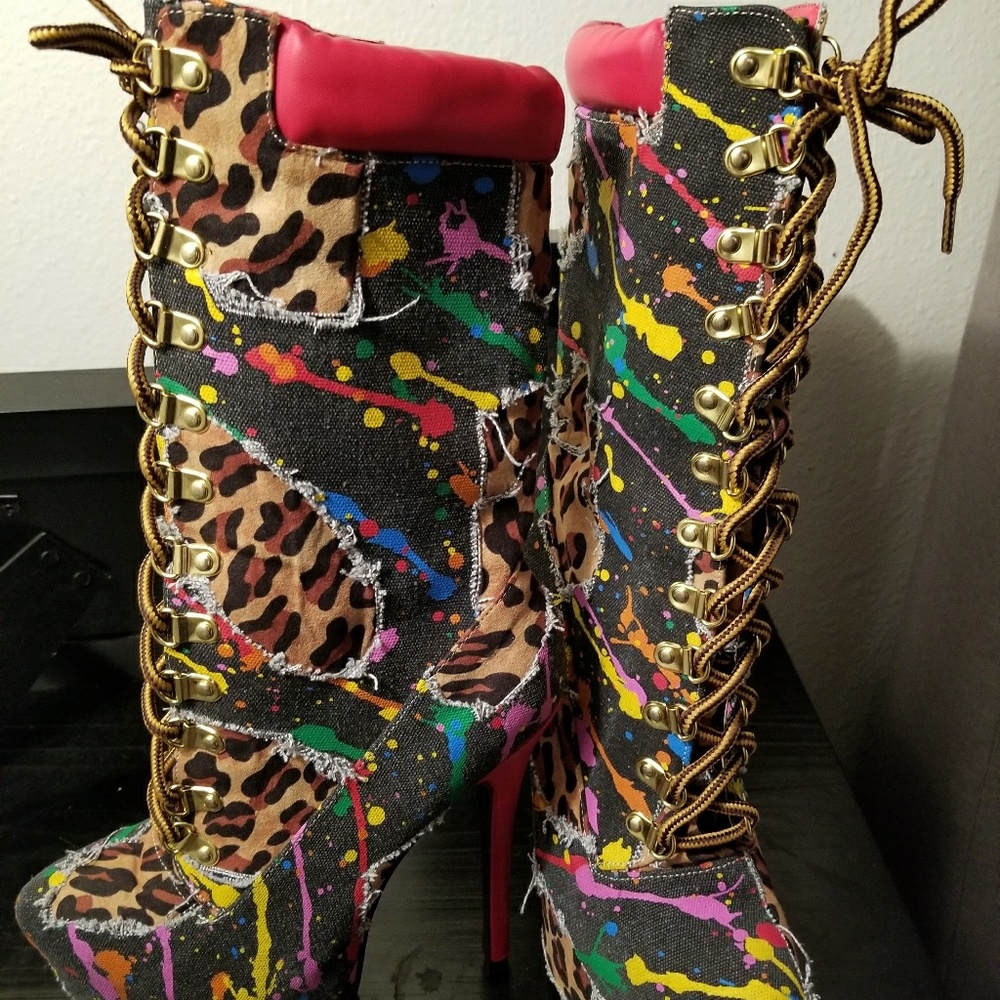 Multi colored Boots